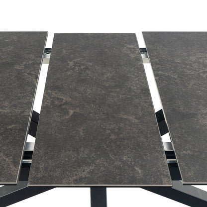 Meridian Extendable Dining Table with Ceramic Black Top 200–240cm