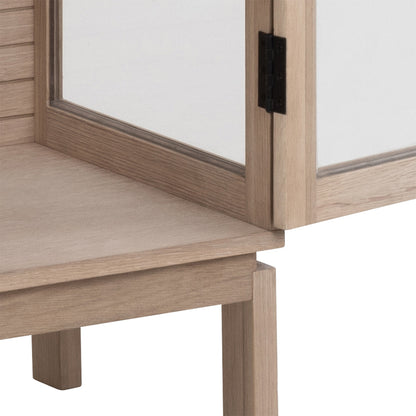 Linley Display Cabinet in White Oak.