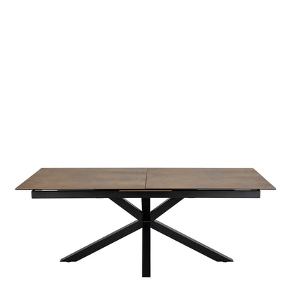 Meridian Extendable Dining Table with Ceramic Rusty Top 200–240cm