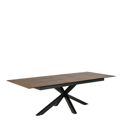 Meridian Extendable Dining Table with Ceramic Rusty Top 200–240cm