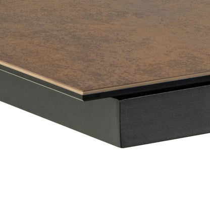 Meridian Extendable Dining Table with Ceramic Rusty Top 200–240cm