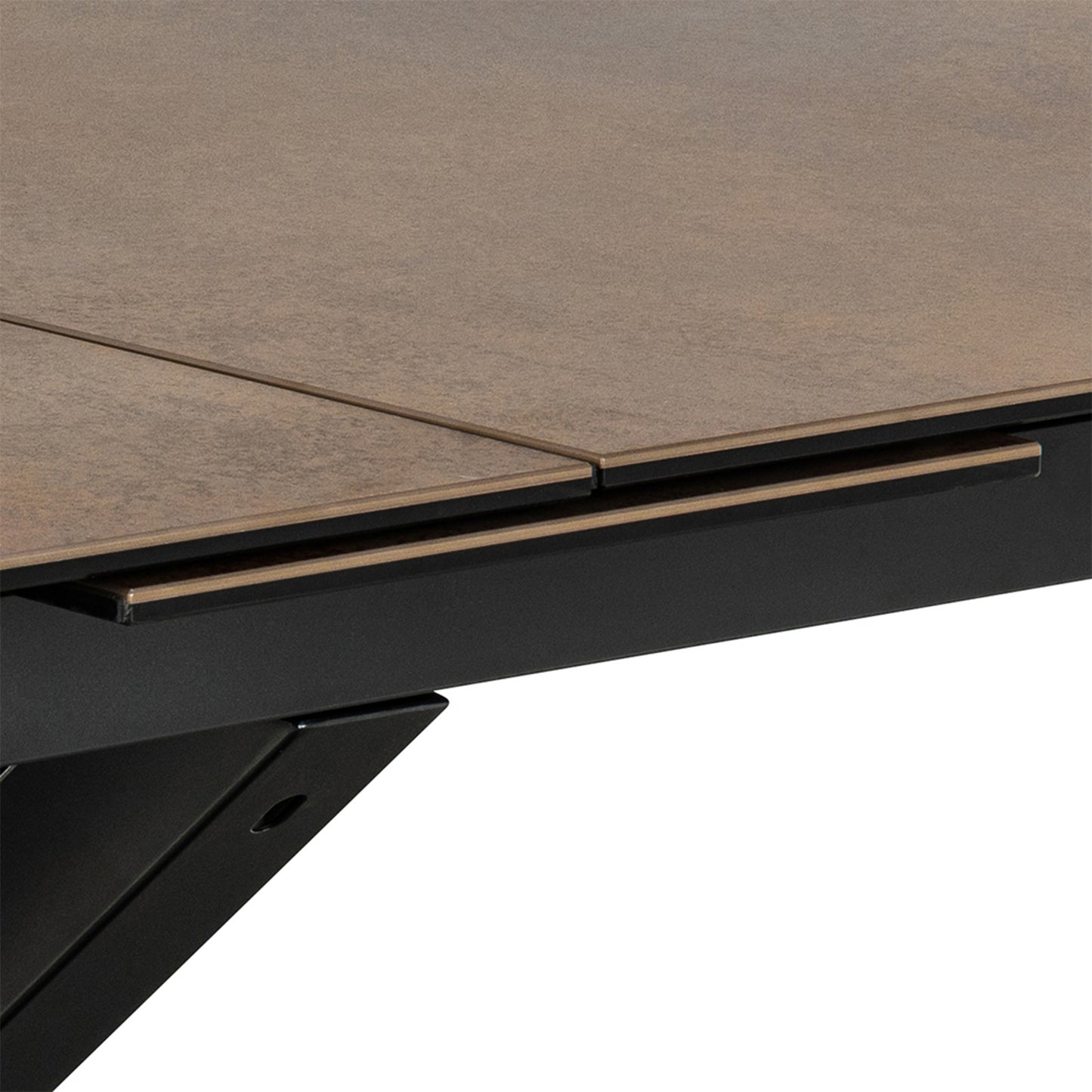 Meridian Extendable Dining Table with Ceramic Rusty Top 200–240cm
