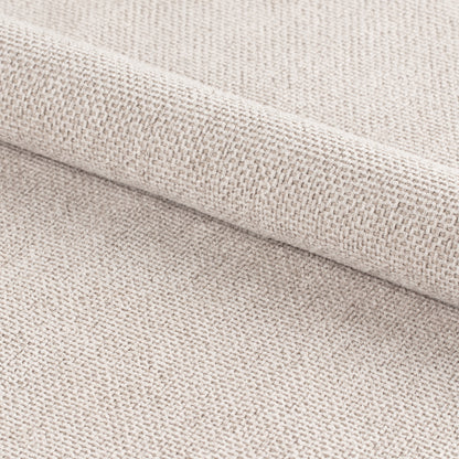 Meridian Dining Set – Ceramic White Table + 4 Cream Swivel Chairs