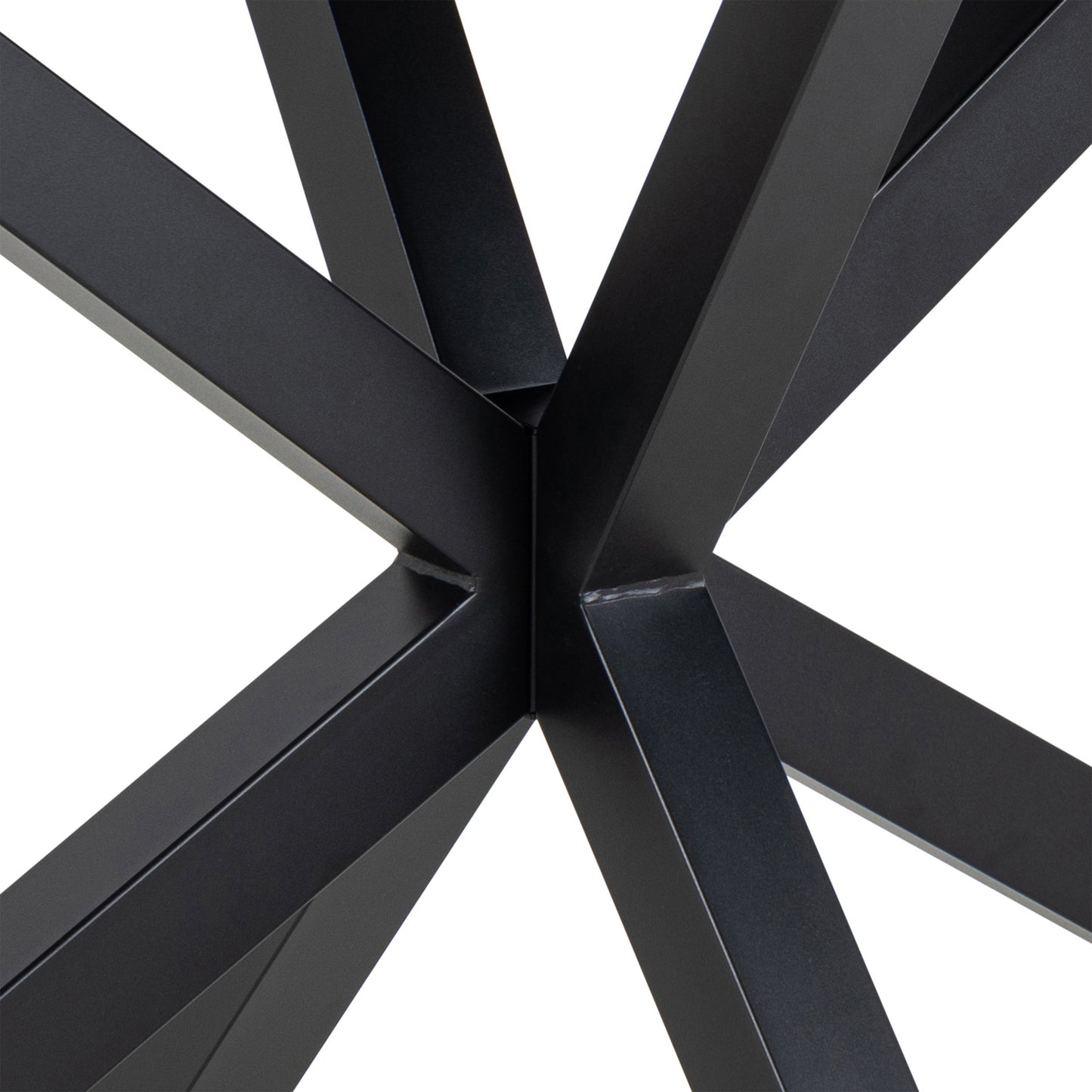 Meridian Dining Set – Ceramic White Table + 4 Cream Swivel Chairs