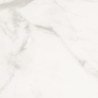 Meridian Dining Set – Ceramic White Table + 4 Cream Swivel Chairs