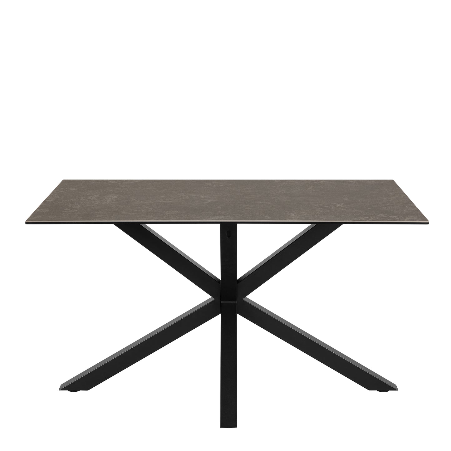 Meridian Dining Table with Ceramic Black Top 135x80cm