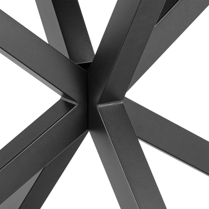 Meridian Dining Table with Ceramic Black Top 135x80cm