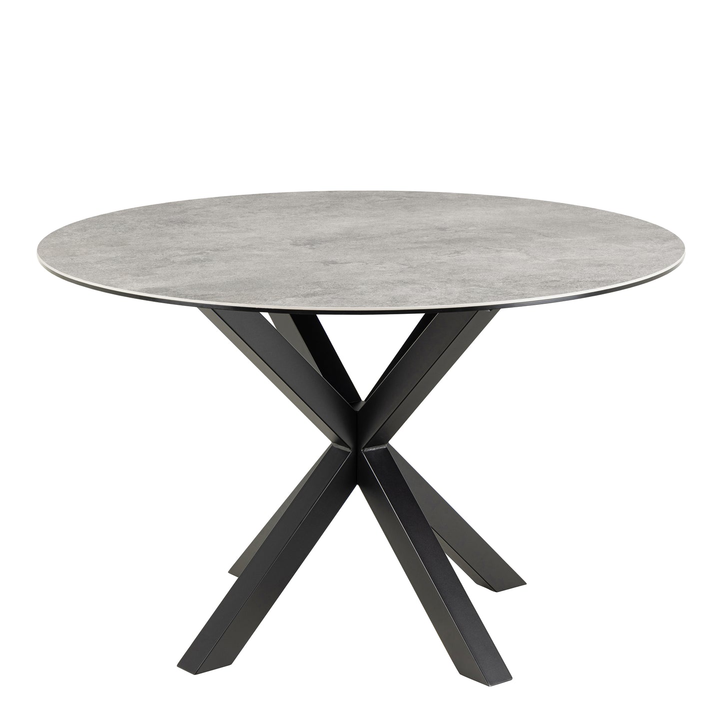 Meridian Round Dining Table with Ceramic Grey Top