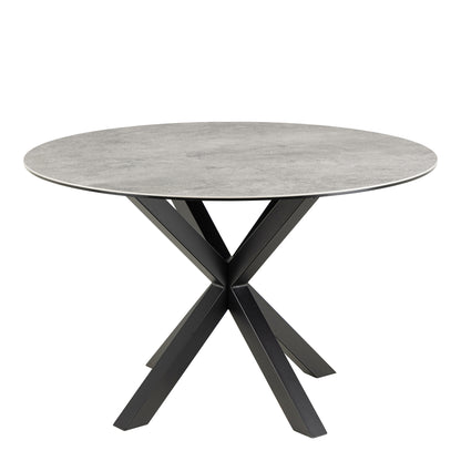 Meridian Round Dining Table with Ceramic Grey Top