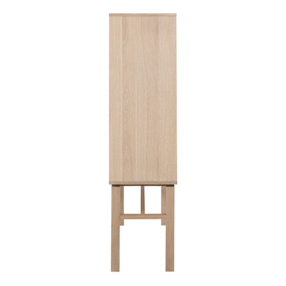 Linley Cabinet with 2 Doors and 4 Shelves in White Oak