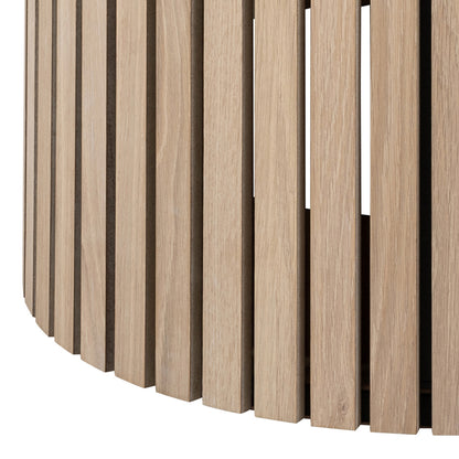 Linley Round Dining Table in White Oak 120x75cm