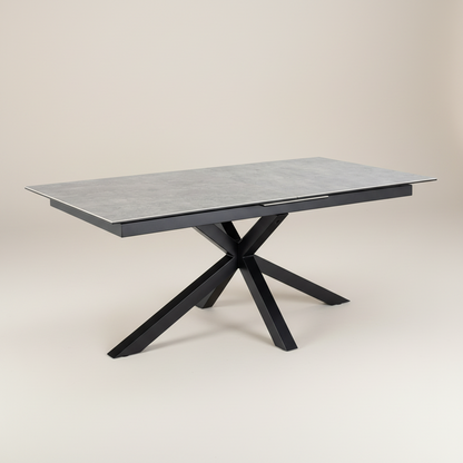 Meridian Extendable Dining Table with Ceramic Grey Top 200–240cm