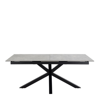 Meridian Extendable Dining Table with Ceramic Grey Top 200–240cm