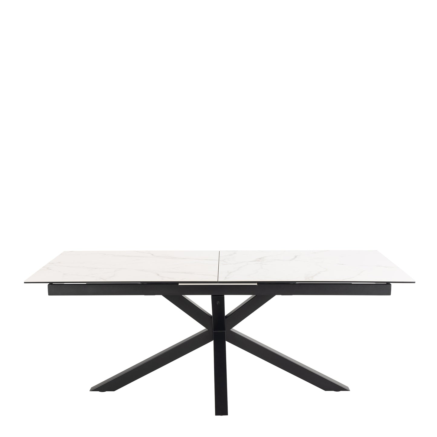 Meridian Extendable Dining Table with Ceramic White Top 200-240cm