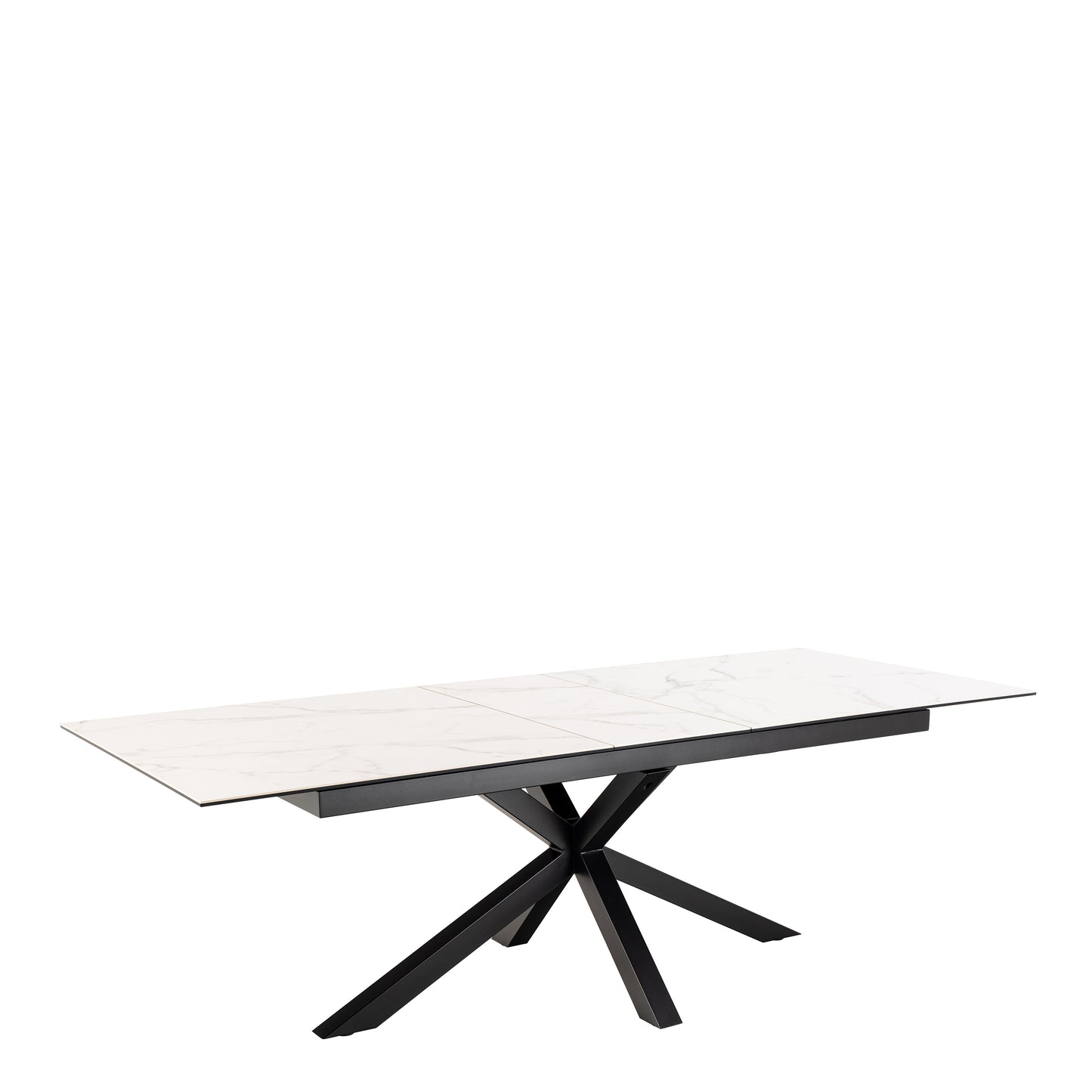 Meridian Extendable Dining Table with Ceramic White Top 200-240cm