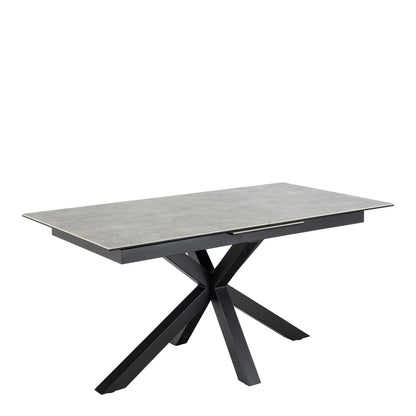 Heaven Extendable Dining Table with Ceramic Grey Top 168–210cm