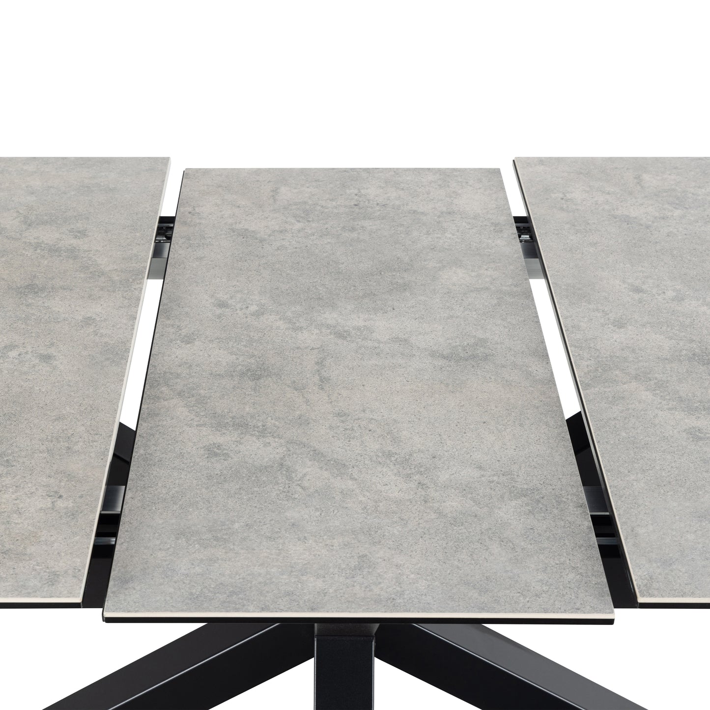 Heaven Extendable Dining Table with Ceramic Grey Top 168–210cm