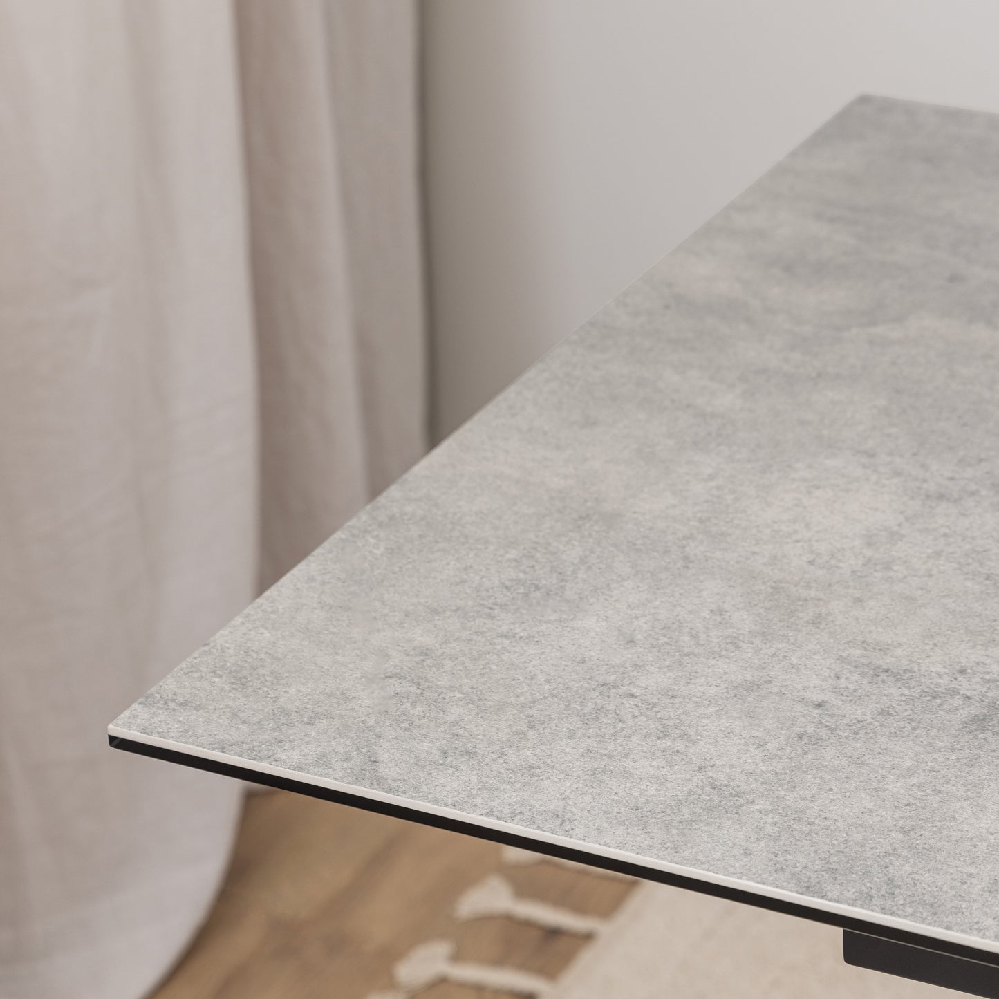 Heaven Extendable Dining Table with Ceramic Grey Top 168–210cm