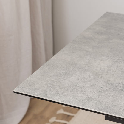 Heaven Extendable Dining Table with Ceramic Grey Top 168–210cm