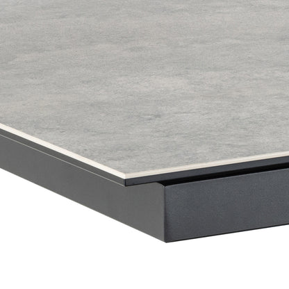 Heaven Extendable Dining Table with Ceramic Grey Top 168–210cm