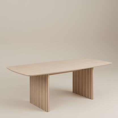 Corven Dining Table in White Oak 220x75cm
