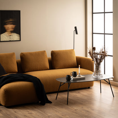 Ardell Rectangular Coffee Table in Black Ceramic