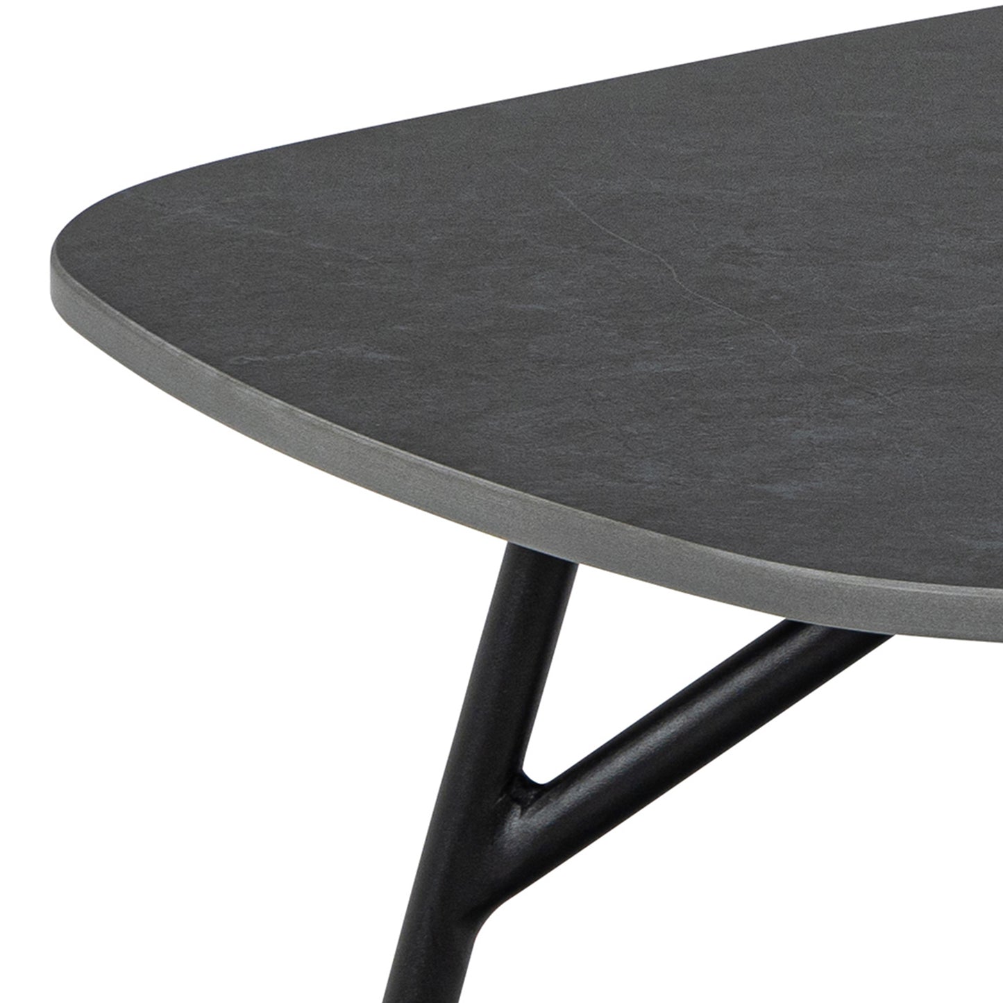 Ardell Rectangular Coffee Table in Black Ceramic