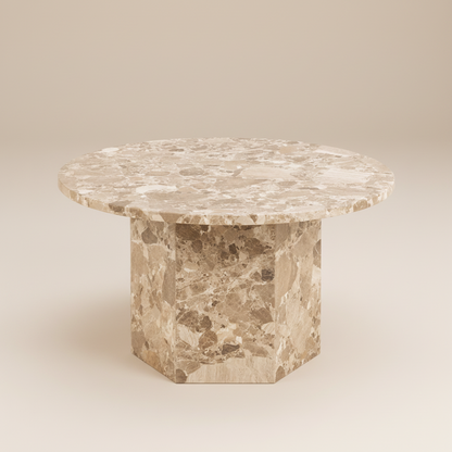 Portara Marble Round Coffee Table