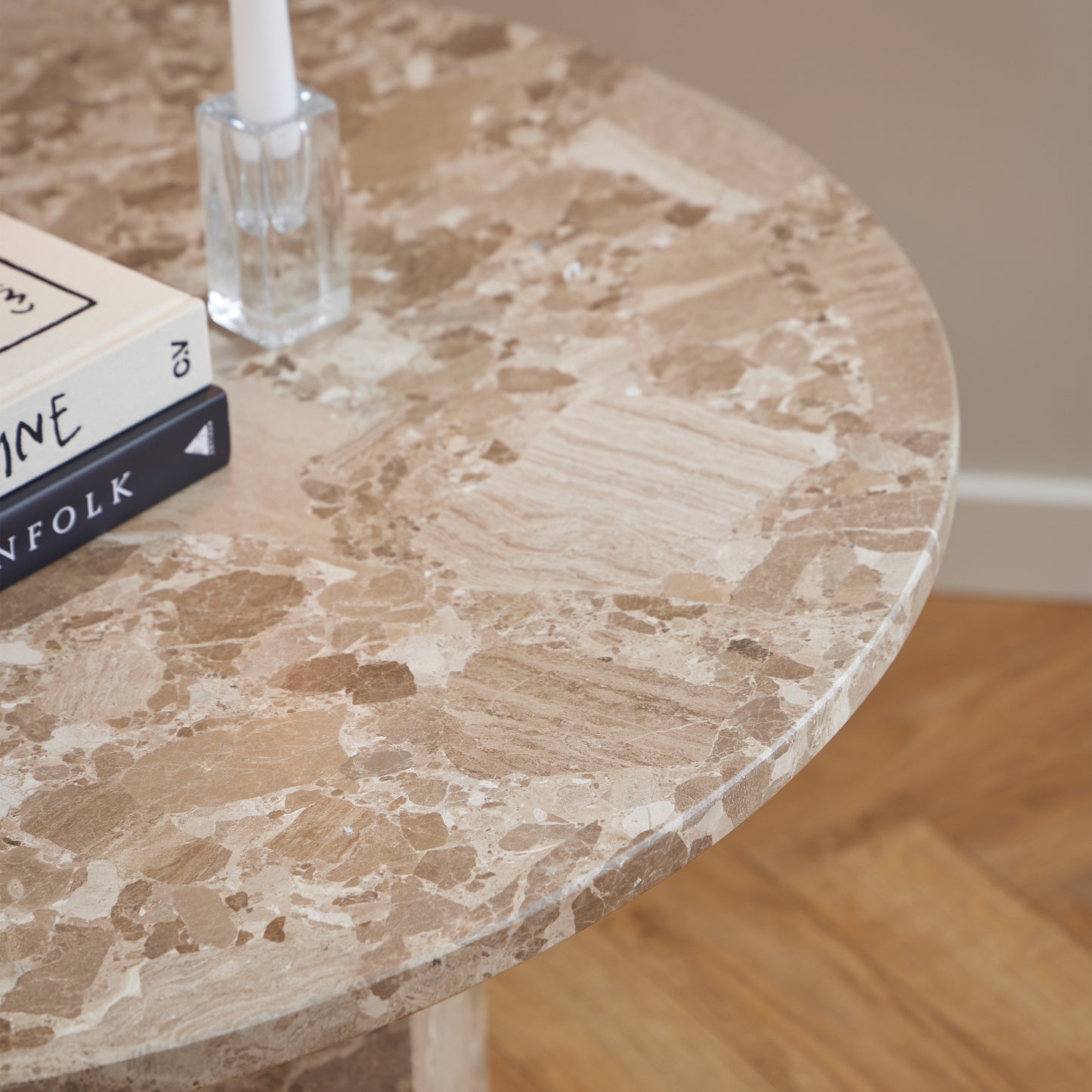 Portara Marble Round Coffee Table