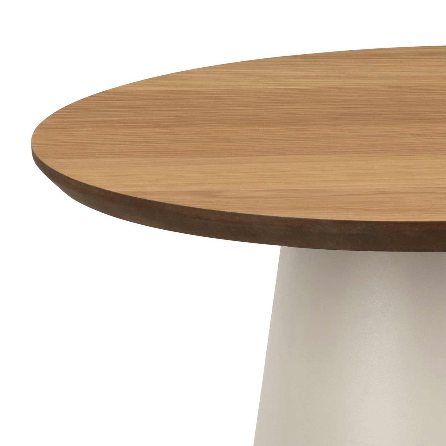 Soli Round Coffee Table in Oak/Grey 45x48cm
