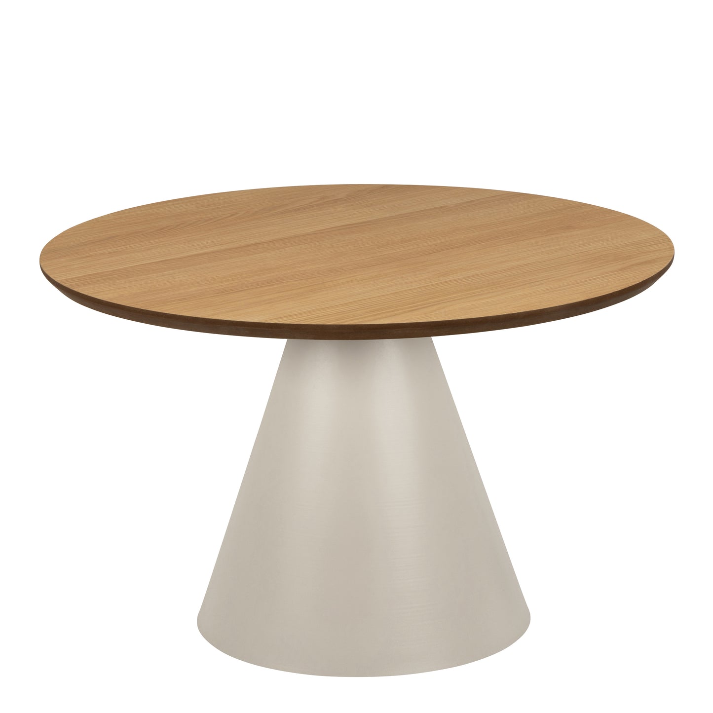 Soli Round Coffee Table in Oak/Grey 65x43cm
