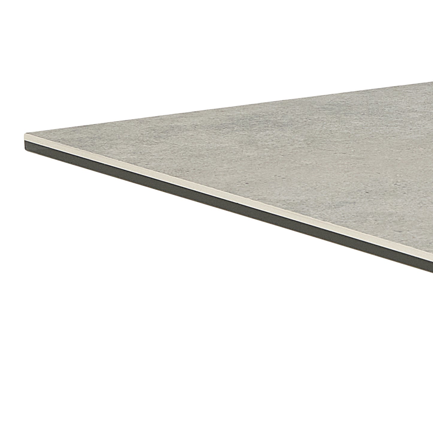 Meridian Dining Table with Ceramic Gray Top 135x80cm