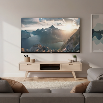 A-Line TV Unit with 2 Drawers in White Oak