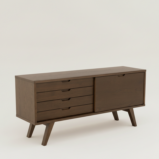 Wooden sideboard with drawers 
