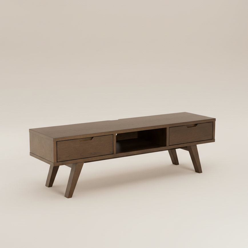 Wooden TV stand with drawers 
