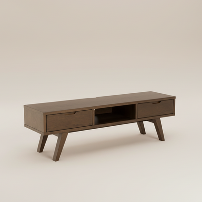 Wooden TV stand with drawers 
