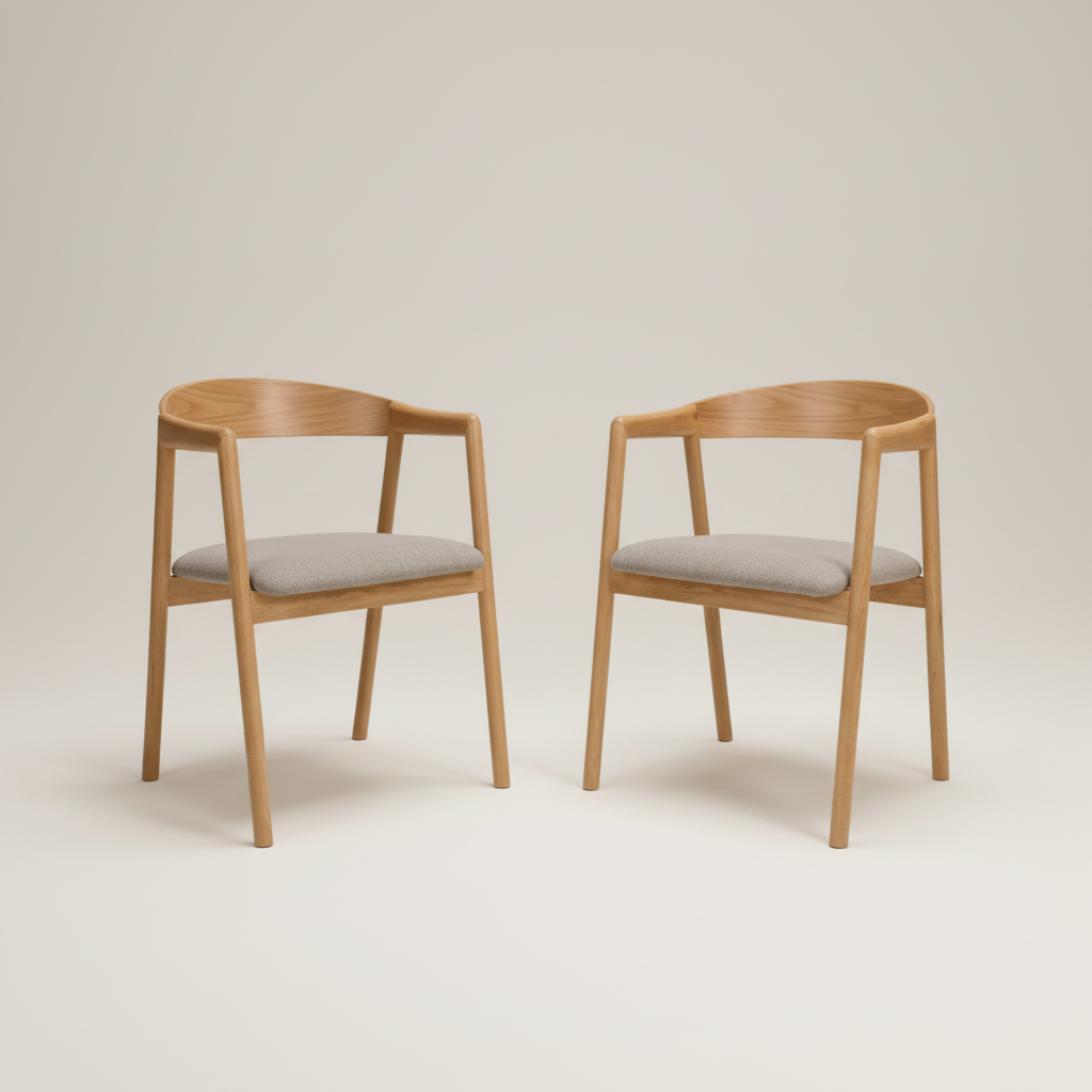 solid wood base dining chairs with cushions. Comfortable kitchen chairs 