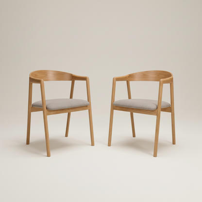 solid wood base dining chairs with cushions. Comfortable kitchen chairs 