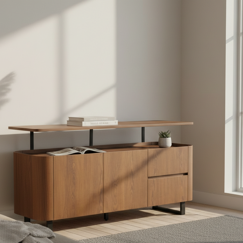 Kaelon Sideboard in Smoked Oak