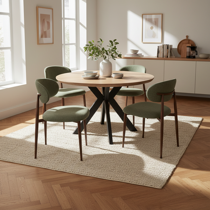 Averra Dining Chair – Olive Green Set of 2
