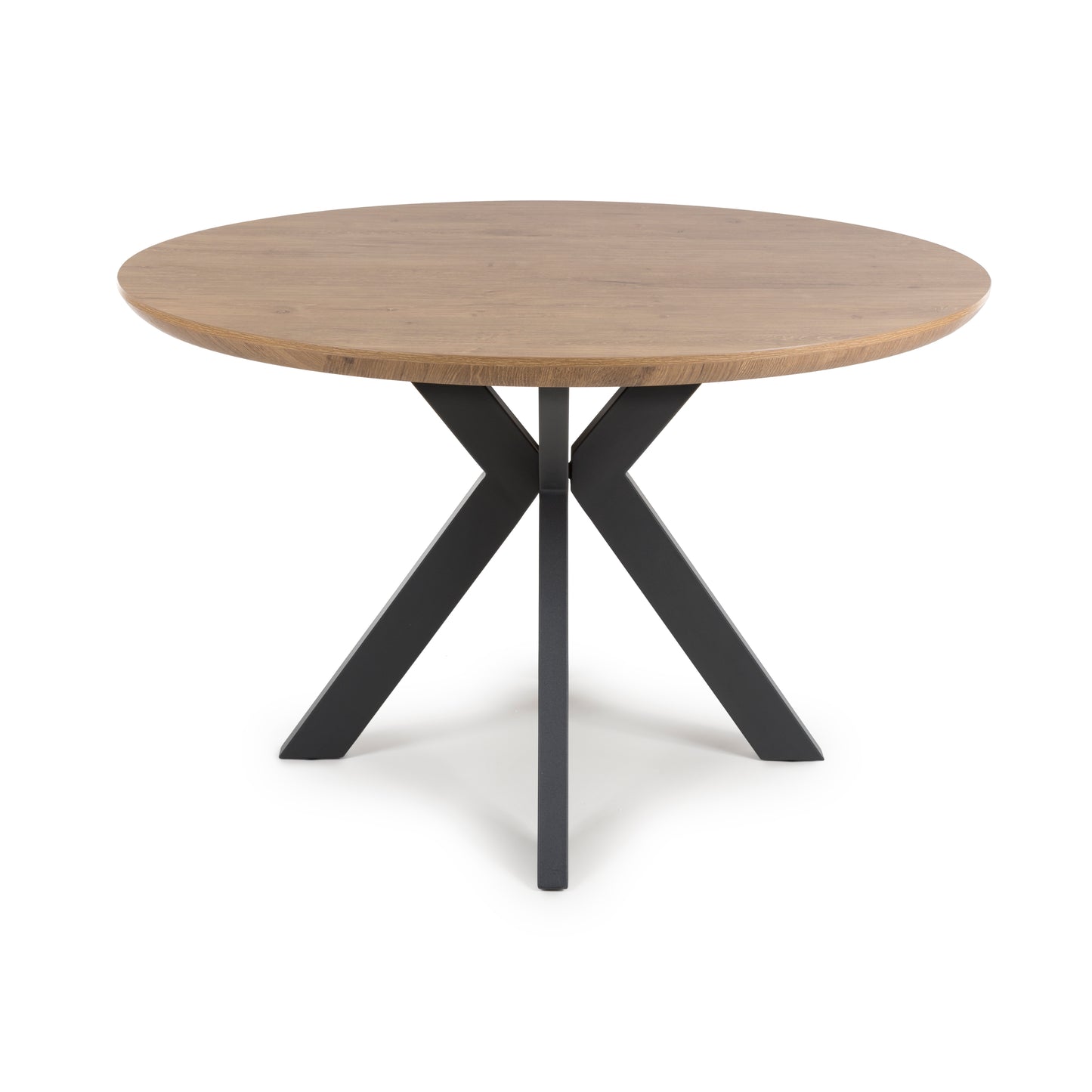 Kaelon Round Dining Table 120 cm – Rustic Oak
