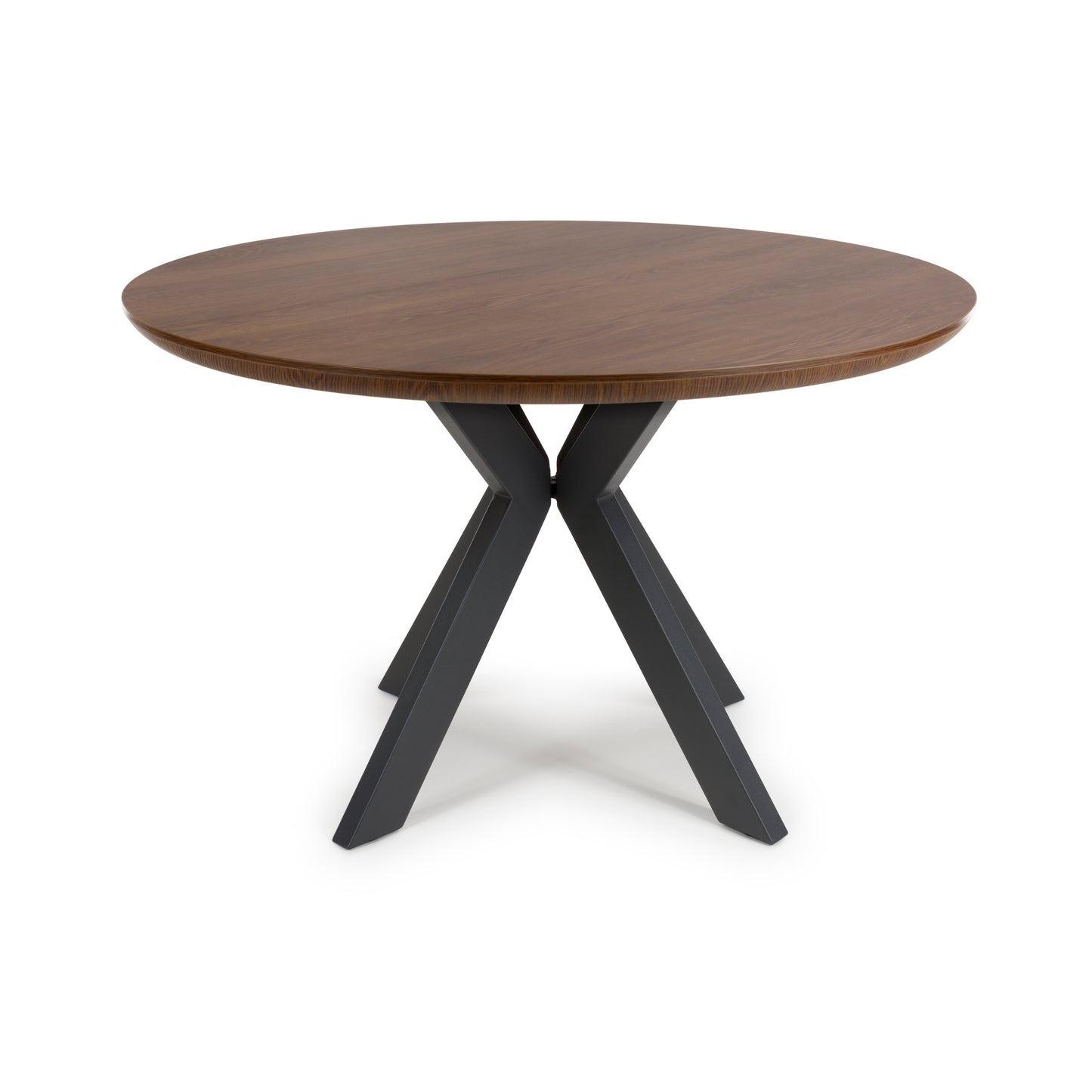 Kaelon Round Dining Table 120 cm – Smoked Oak