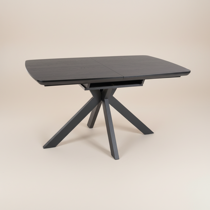 Kaelon Extendable Dining Table 140–180 cm in Black Ash