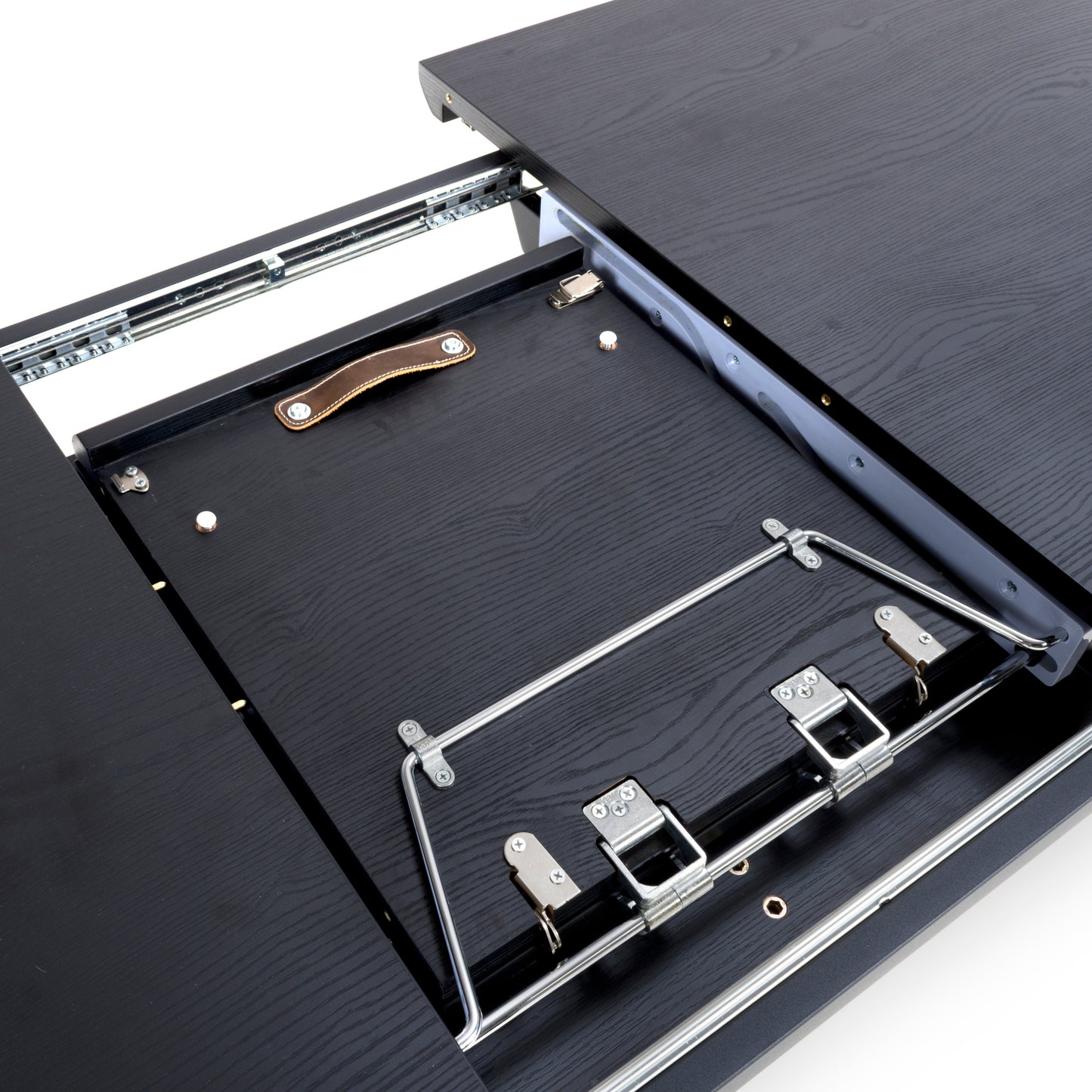 Kaelon Extendable Dining Table 140–180 cm in Black Ash