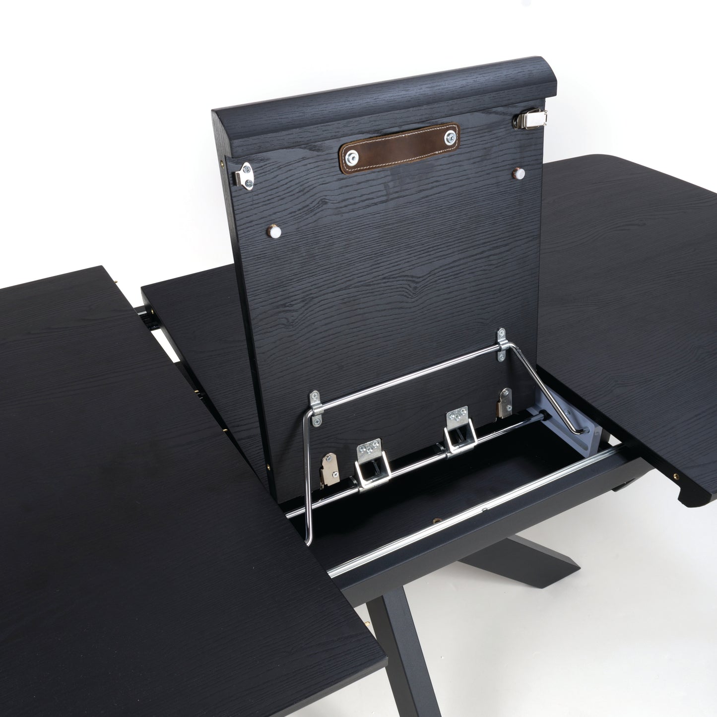 Kaelon Extendable Dining Table 140–180 cm in Black Ash