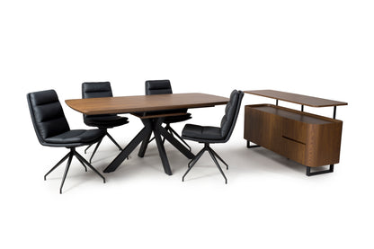 Kaelon Extendable Dining Table 140–180 cm in Smoked Oak