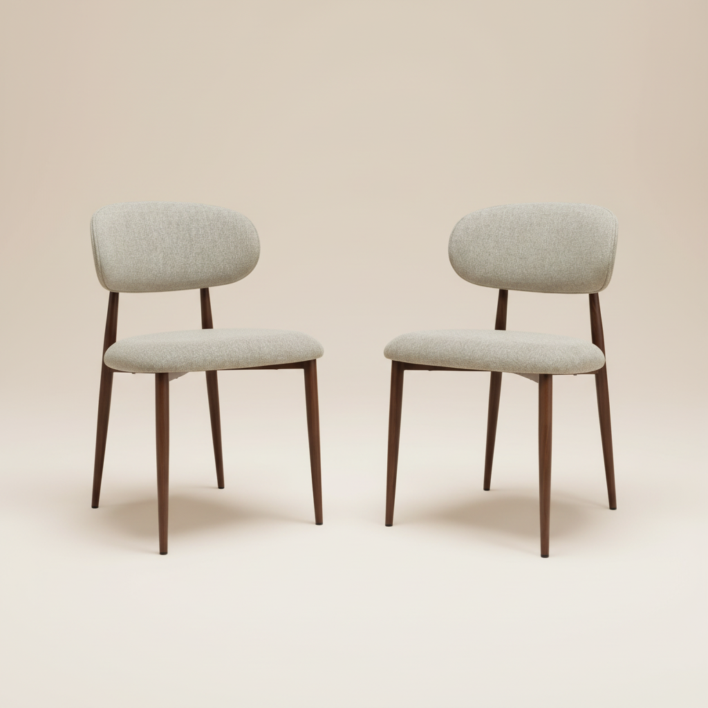 Averra Dining Chair – Beige Set of 2