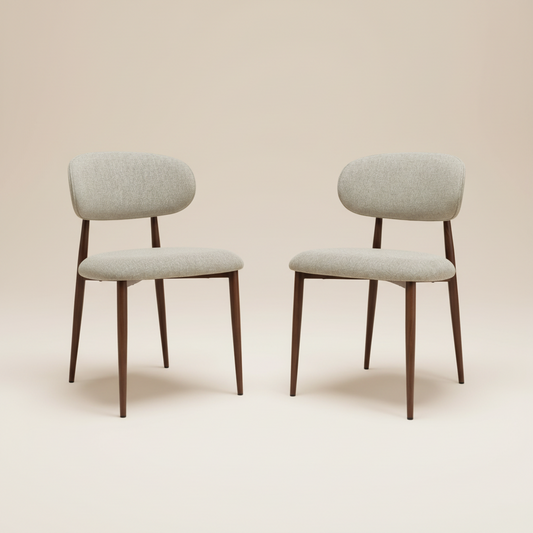 Averra Dining Chair – Beige Set of 2