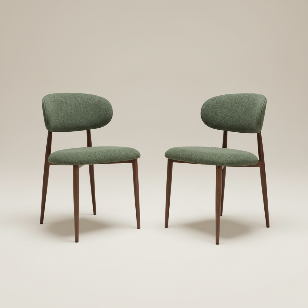 Averra Dining Chair – Olive Green Set of 2