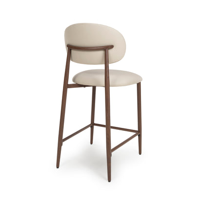 Averra Counter Chair in Taupe Set of 2
